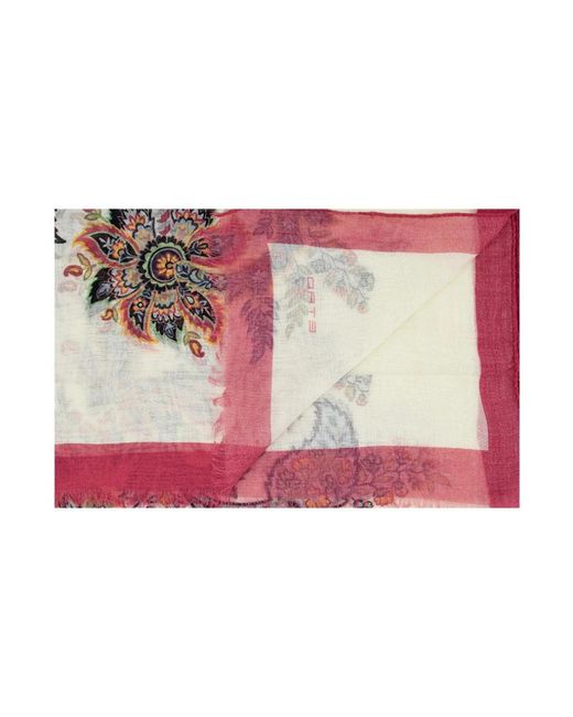 Etro Pink Schal mit blumenmuster, weiches material