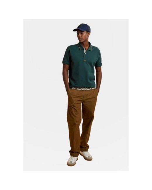 La Martina Green Polo Shirts for men