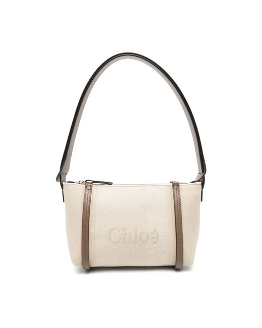 Chloé Natural Shoulder Bags