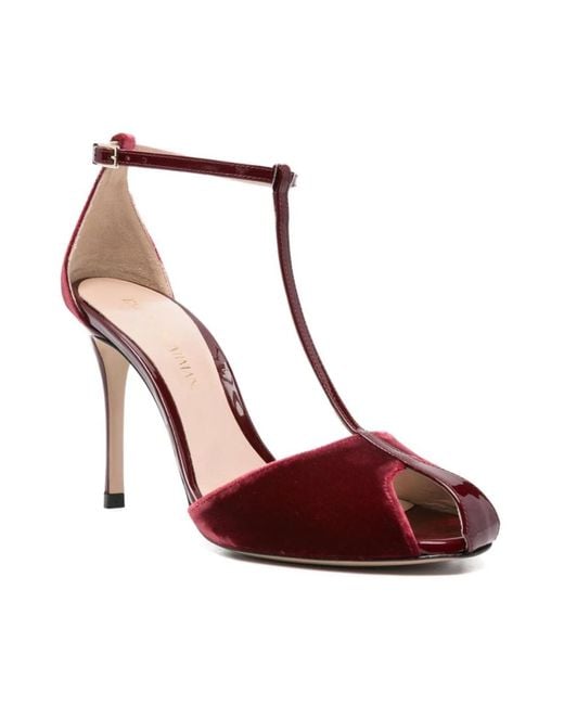 Emporio Armani Red High Heel Sandals