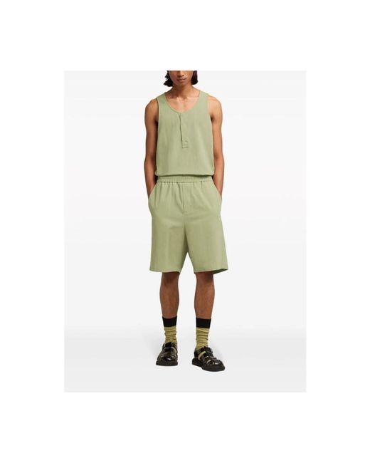 AMI Green Casual Shorts for men
