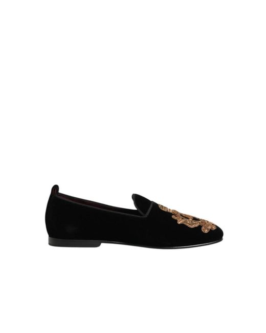 Dolce & Gabbana Black Loafers