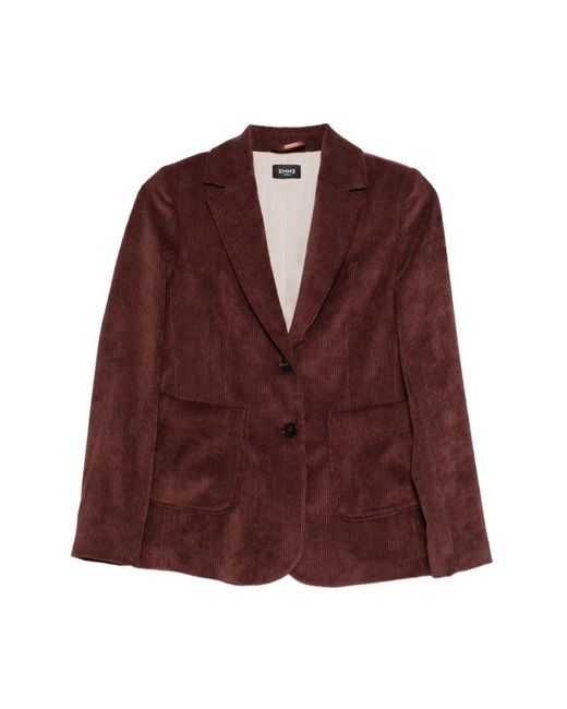 Blazer Femme Just Cavalli Marron - Taille US S (IT 40) - 97% Coton - Neuf Sans étiquettes