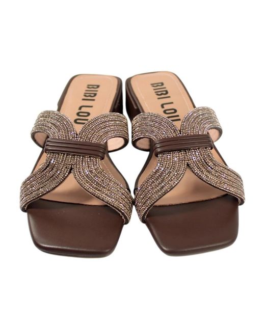 Bibi Lou Brown Sliders