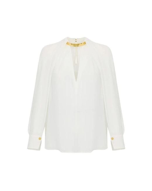 Elisabetta Franchi White Blouses