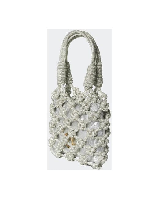 HIBOURAMA Gray Lola kristall netz tasche