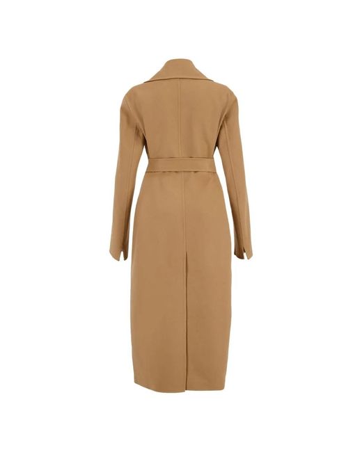 Stella McCartney Jassen ,Bruin ,Camel Wikkeljas Met Zelfbindriem in het Natural