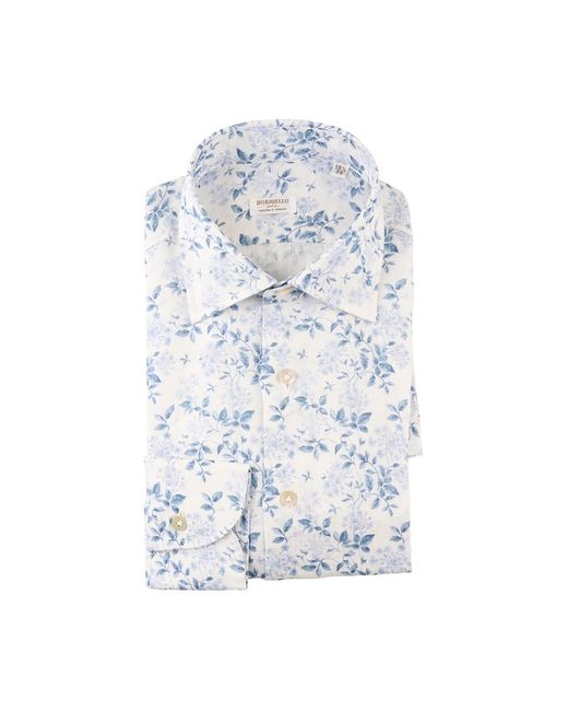 Borriello Blue Casual Shirts for men