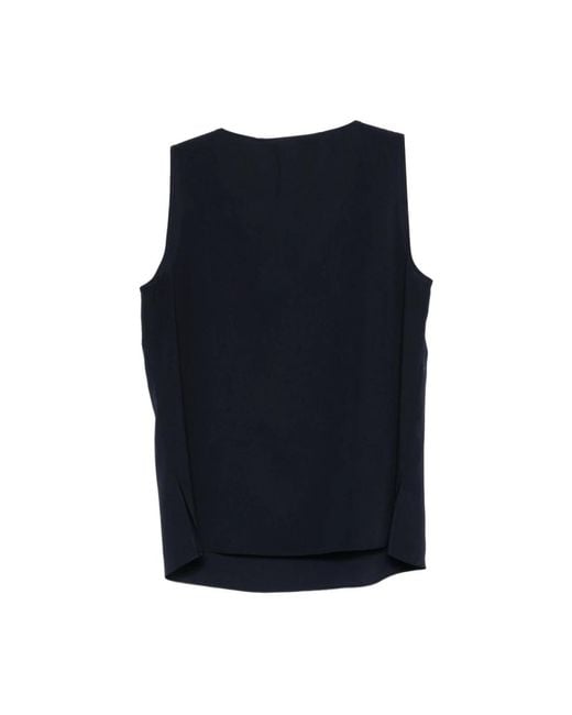 Marina Rinaldi Blue Sleeveless Tops