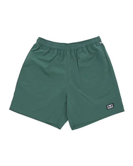 Obey Green Casual Shorts for men