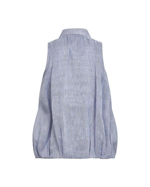 Brunello Cucinelli Blue Shirts