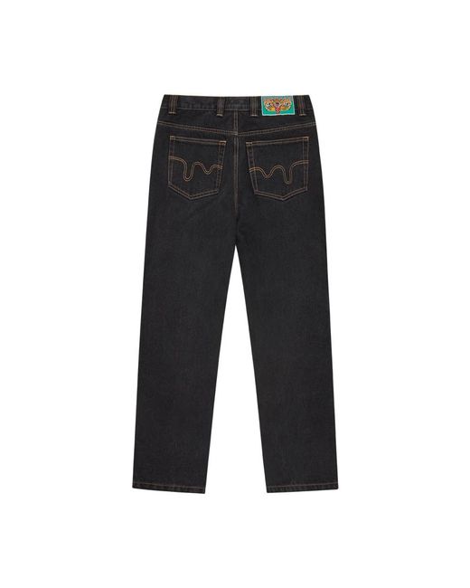 ICECREAM Black Straight Jeans for men