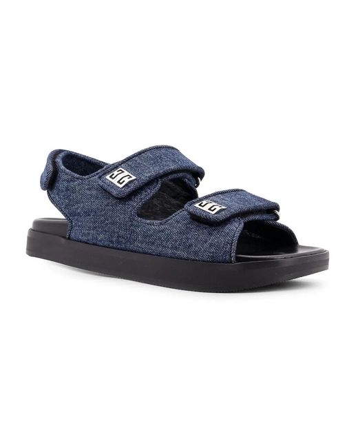 Givenchy Blue Flat Sandals