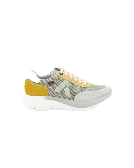 Callaghan Schoenen ,Groen ,Suède Sneakers Van Textiel En Suède Met Algoritmo Technologie in het Multicolor voor heren