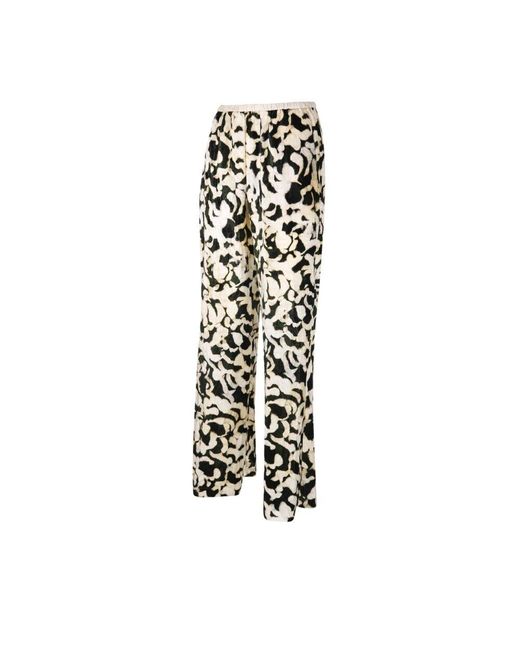 Forte Forte White Malachite rose alchemy flared pant,ink rose alchemy flared pant