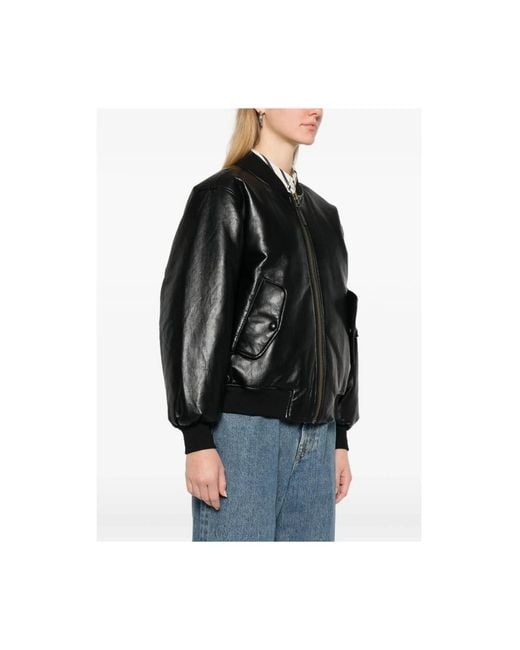 Anine Bing Black Bomber Jackets