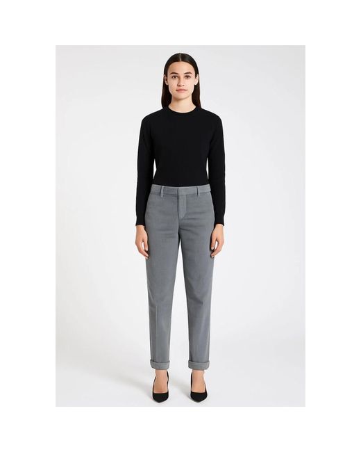 iBlues Gray Graue Samtgerippte Hose