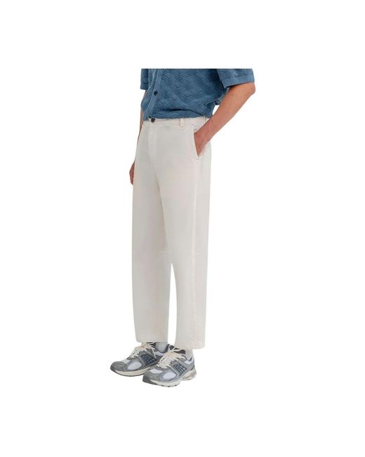 Murphy & Nye Blue Cropped Trousers for men