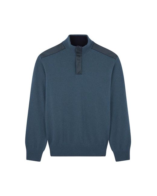 Paul & Shark Luxe Platinum Wol Kasjmier Trui in het Blue voor heren