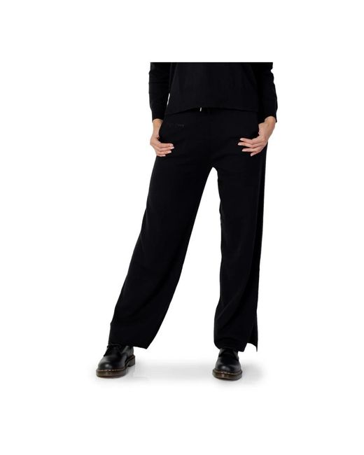 Pepe Jeans Black Wide Trousers