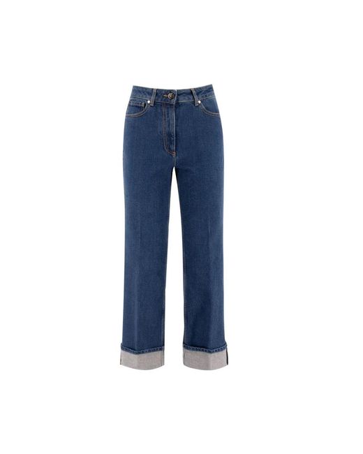 Peserico Blue Straight Jeans