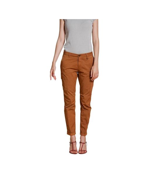 Mason's Brown Slim-Fit Trousers