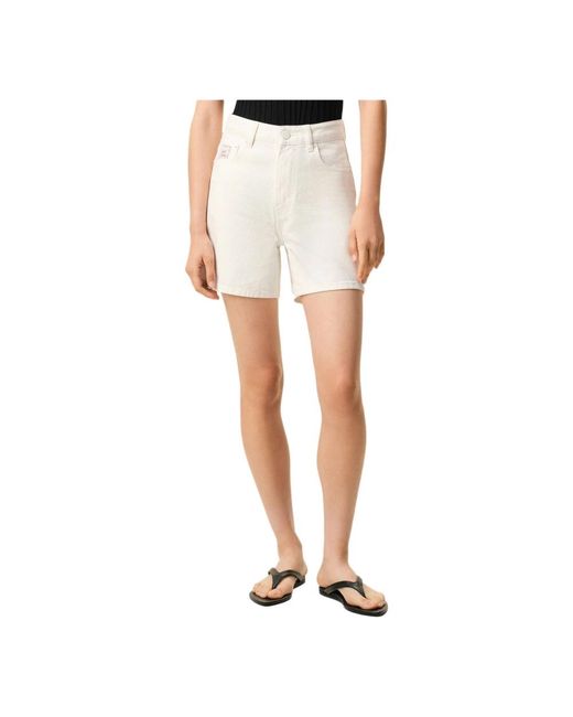 AMI Natural Denim Shorts