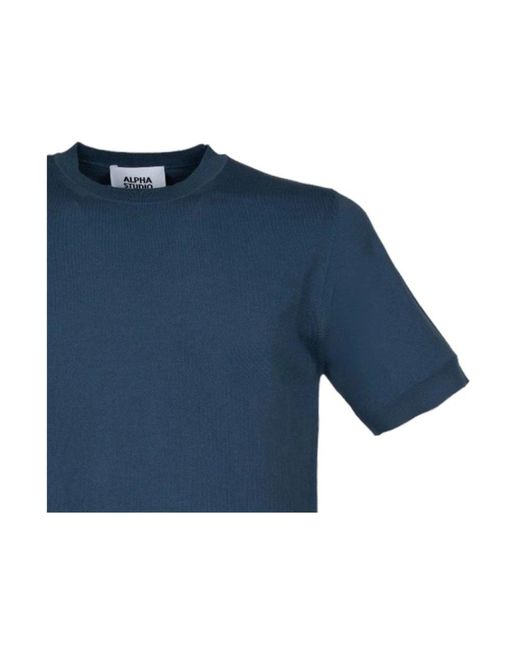 Alpha Studio Blue T-Shirts for men