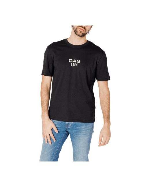 Gas Black T-Shirts for men