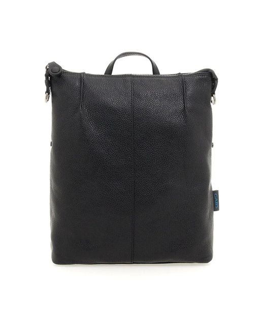 Gabs Black Großer Lederrucksack Und Shopper-Tasche