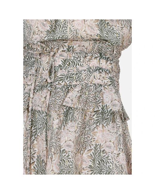 Sofie Schnoor Groene Minirok in het Multicolor