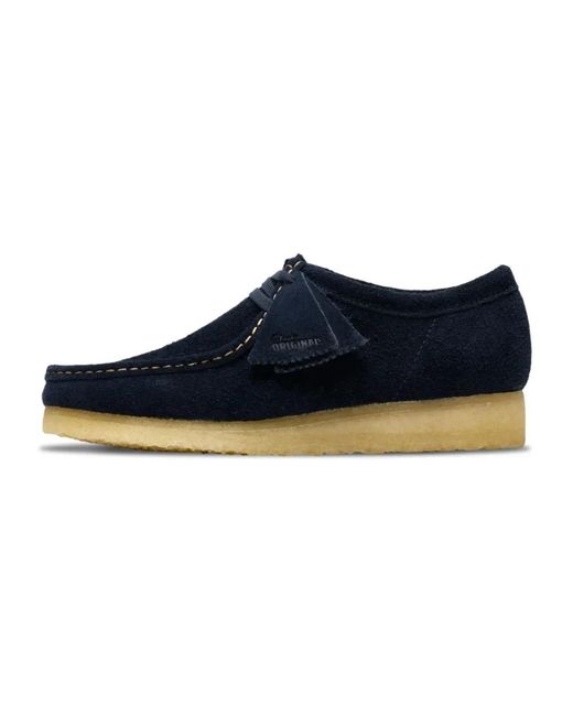 Clarks Wallabee Suede in Blue für Herren