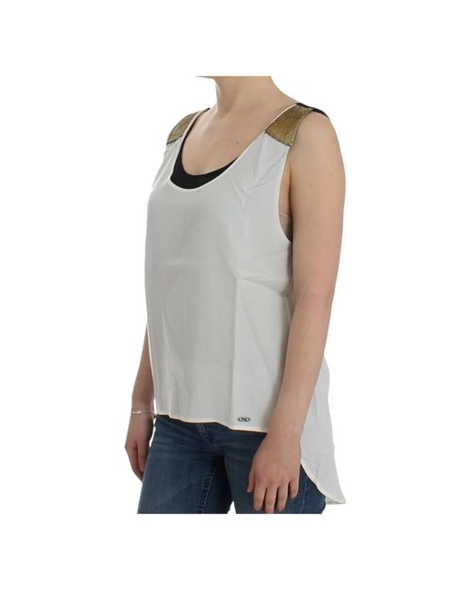 CoSTUME NATIONAL Gray Sleeveless Tops