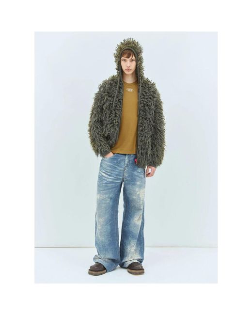 DIESEL Vintage distressed jeans mit devoré-behandlung in Blue für Herren
