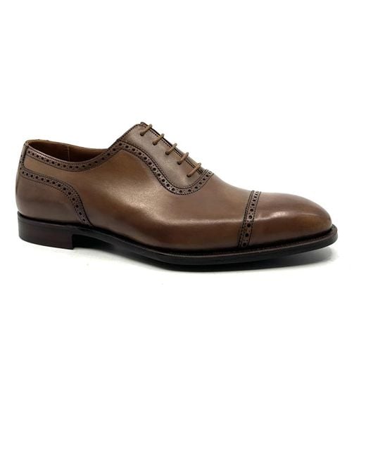 Laced Shoes Crockett and Jones de hombre de color Brown