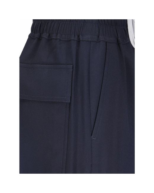Slim-Fit Trousers Rick Owens de color Blue