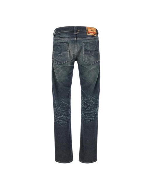DIESEL Blue Straight Fit Jeans for men