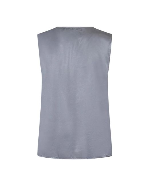 Kaos Sleeveless Tops in het Blue