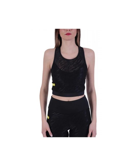 EA7 Sleeveless Tops in het Black