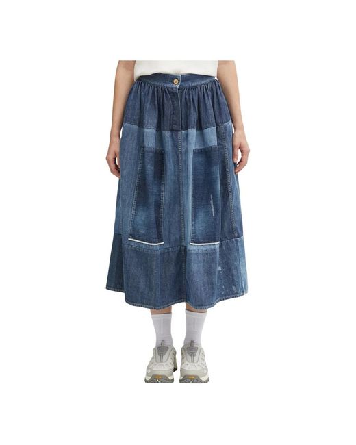 Denim Skirts Visvim en coloris Blue