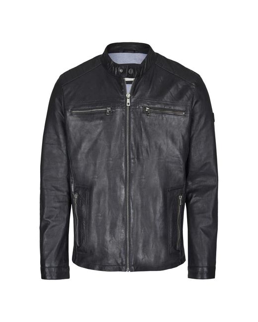 Bugatti Herren Lederjacke Bualberto in Black für Herren
