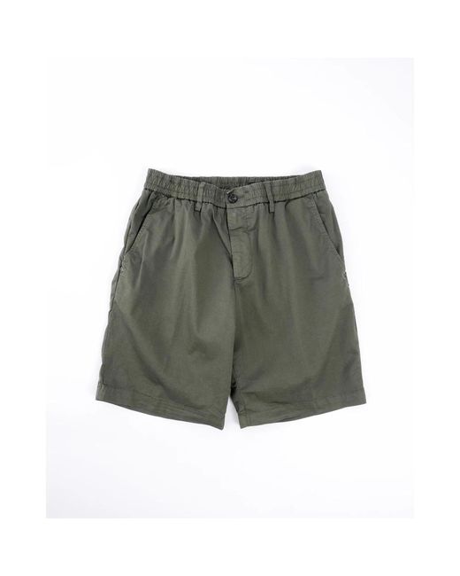 White Sand Green Casual Shorts for men