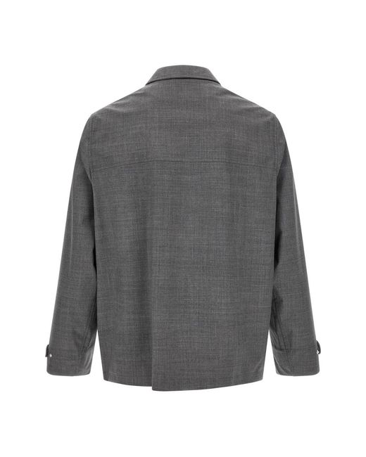 Brunello Cucinelli Gray Light Jackets for men