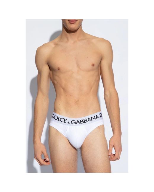 Dolce & Gabbana Unterhosen mit logo in White für Herren