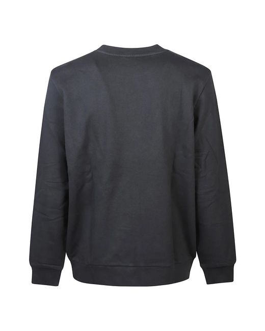 A.P.C. Hoodies & Sweatvesten ,Zwart ,Katoen Logo Sweatshirt in het Blue voor heren