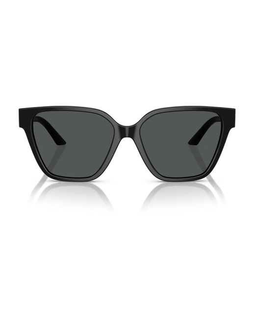 Versace Gray Quadratische sonnenbrille mit metallakzenten