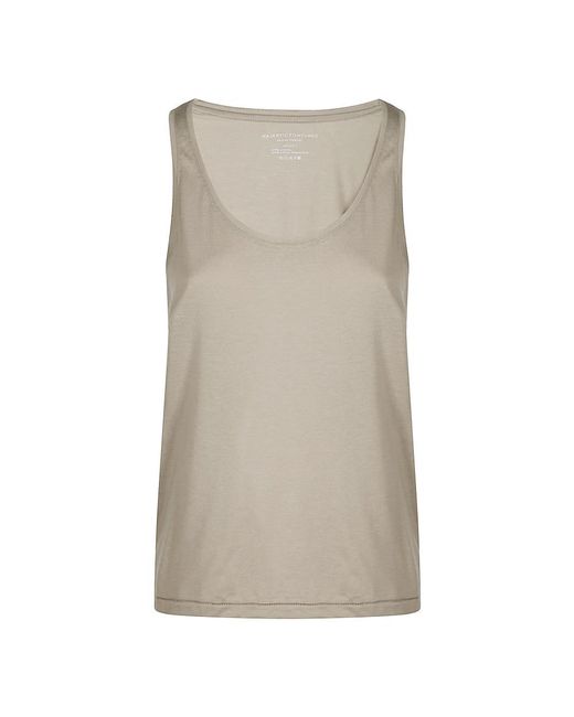 Sleeveless Tops Majestic Filatures en coloris Natural