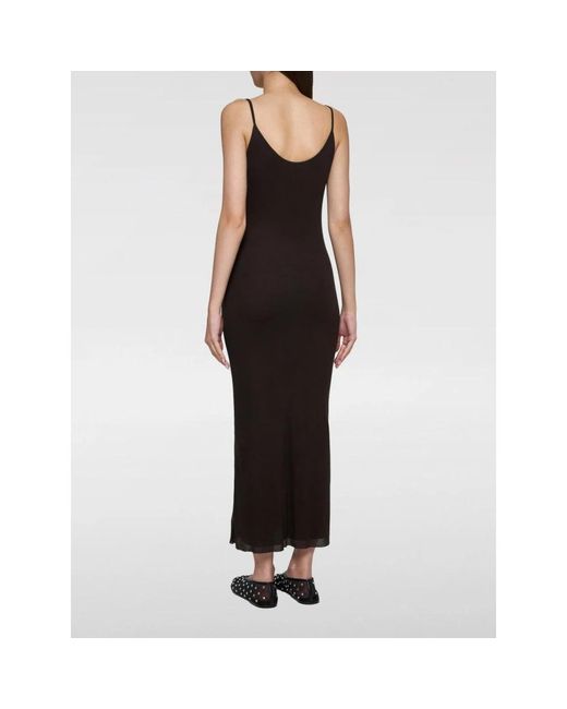 Khaite Ribgebreide Maxi Jurk in het Black