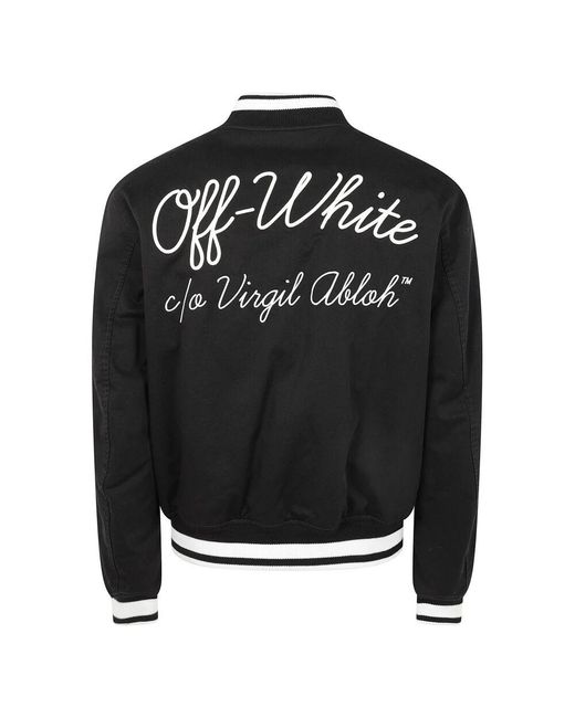 Off-White c/o Virgil Abloh Script Souvenir Varsi T-Shirt in Black für Herren