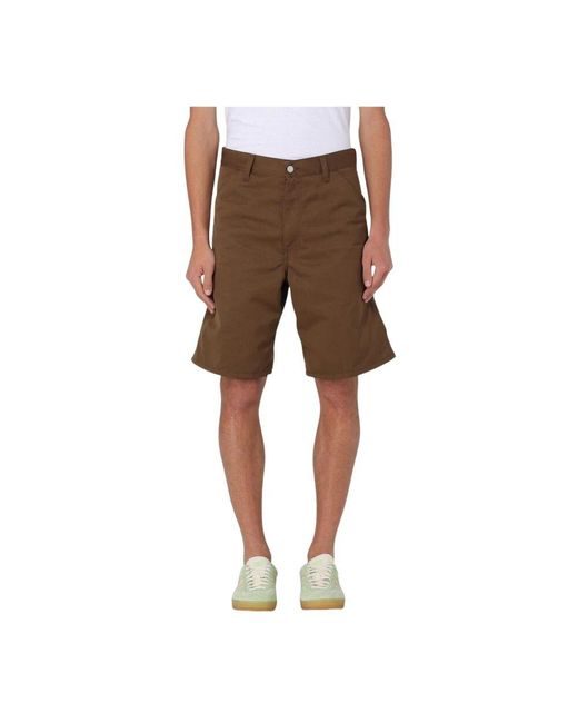 Carhartt Braune Shorts Mit Lockerer Passform in Brown für Herren